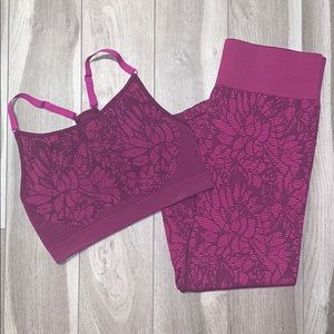 Fabletics set with floral pattern
